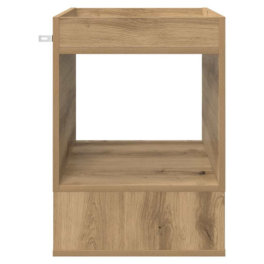 Bijzettafel Artisan Eiken 40 x 40 x 56 cm Bewerkt hout