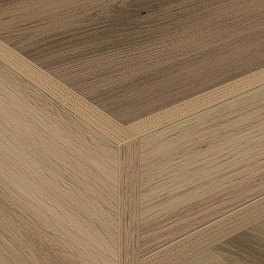Bijzettafel 2 pcs Artisan Eiken 40 x 40 x 56 cm Bewerkt hout