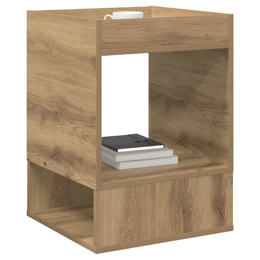Bijzettafel 2 pcs Artisan Eiken 40 x 40 x 56 cm Bewerkt hout
