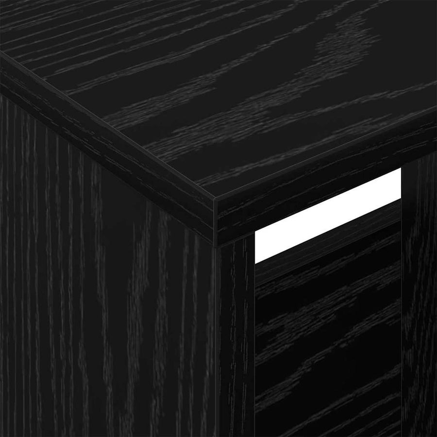 Tijdschrift Rek Zwart Eiken 102 x 30 x 45 cm