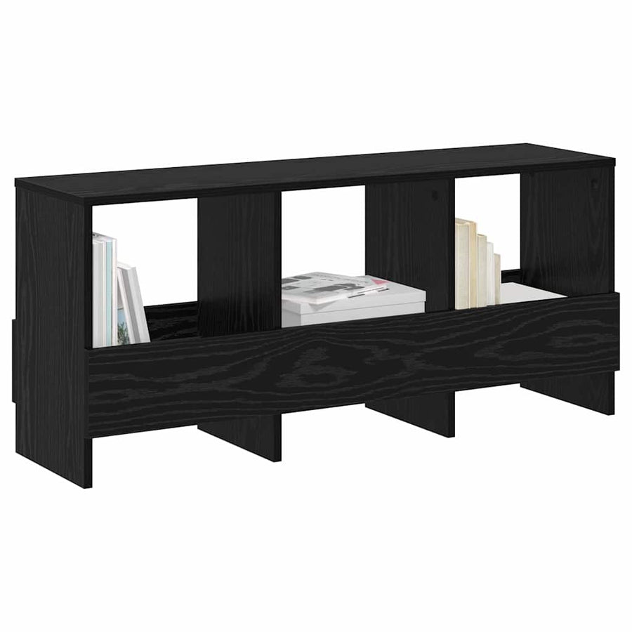 Tijdschrift Rek Zwart Eiken 102 x 30 x 45 cm