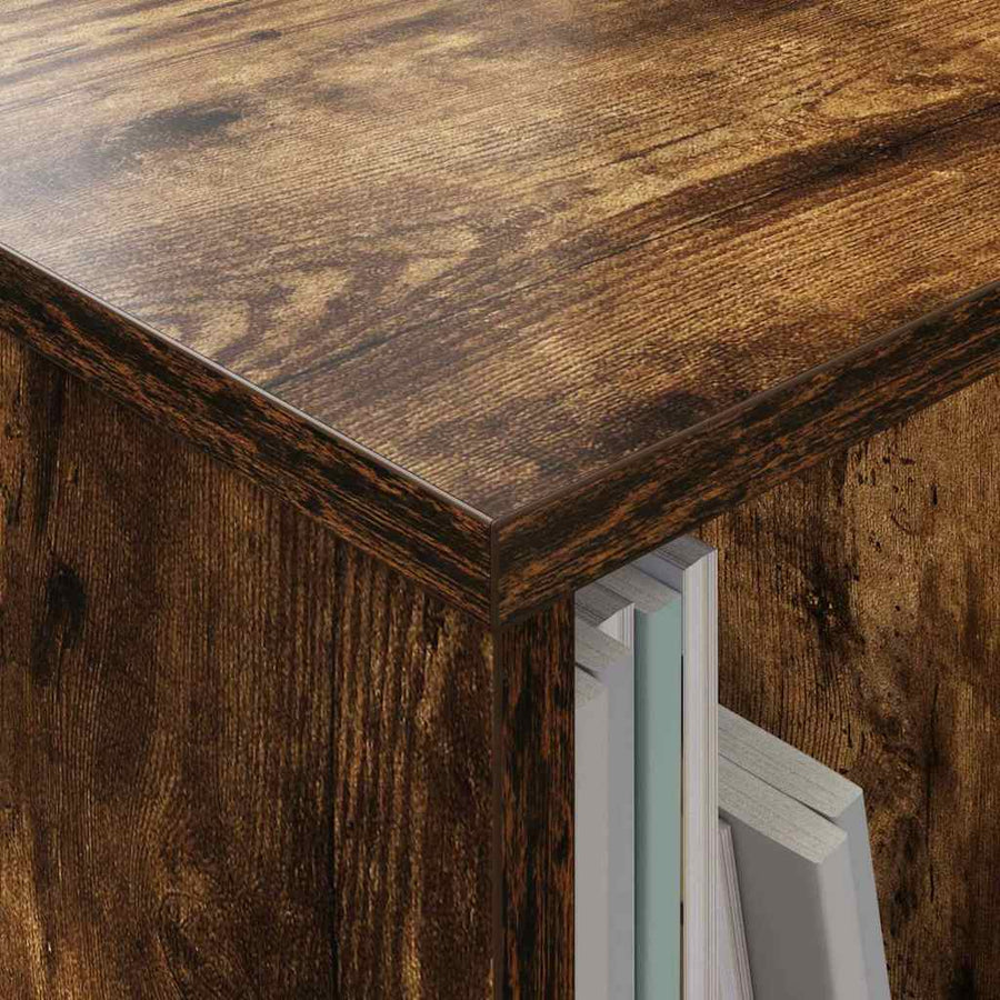 Tijdschrift Rek Gerookt eiken 102 x 30 x 45 cm