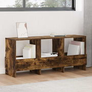 Opbergbank met tijdschriftenrek 102x30x45 cm gerookt eiken