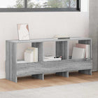 Opbergbank met tijdschriftenrek 102x30x45 cm grijs