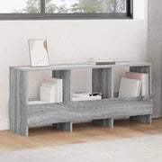 Opbergbank met tijdschriftenrek 102x30x45 cm grijs