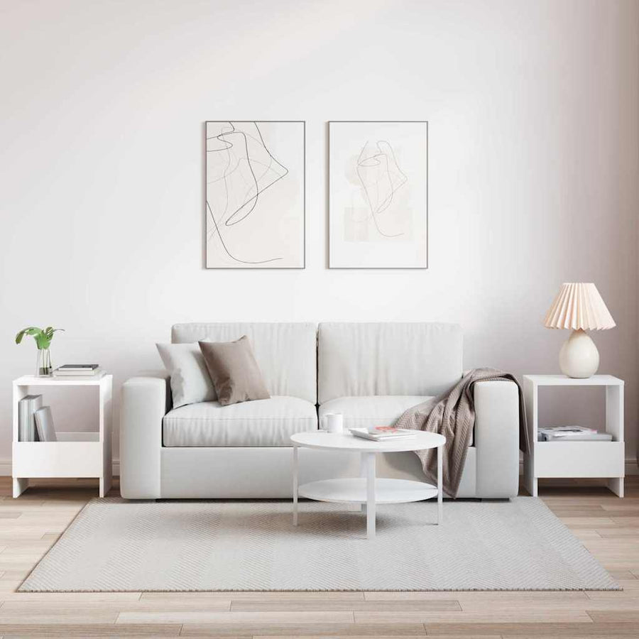 Tijdschrift Rek 2 pcs Wit 35 x 30 x 45 cm