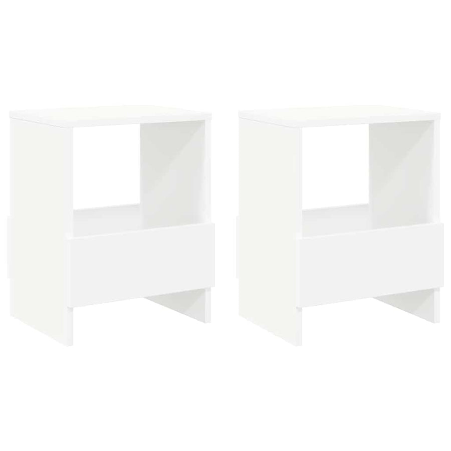 Tijdschrift Rek 2 pcs Wit 35 x 30 x 45 cm