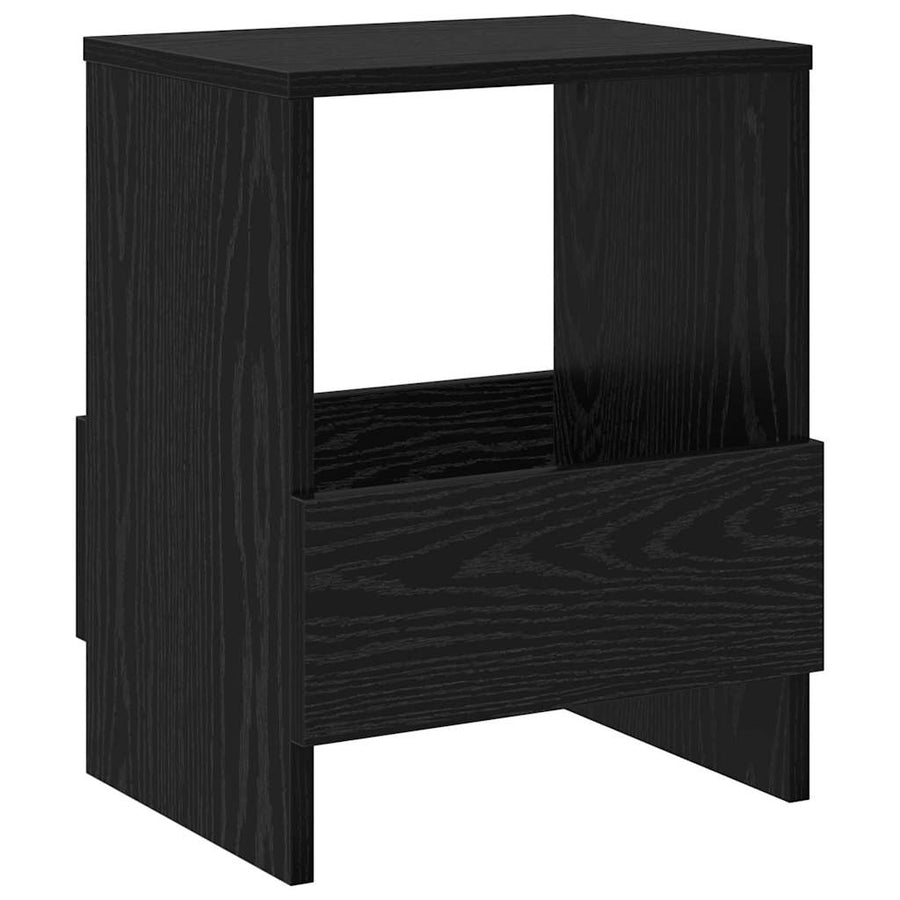 Tijdschrift Rek Zwart Eiken 35 x 30 x 45 cm