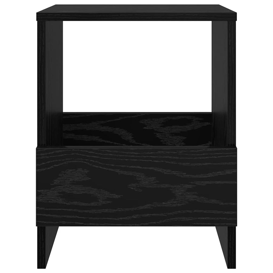 Tijdschrift Rek 2 pcs Zwart Eiken 35 x 30 x 45 cm