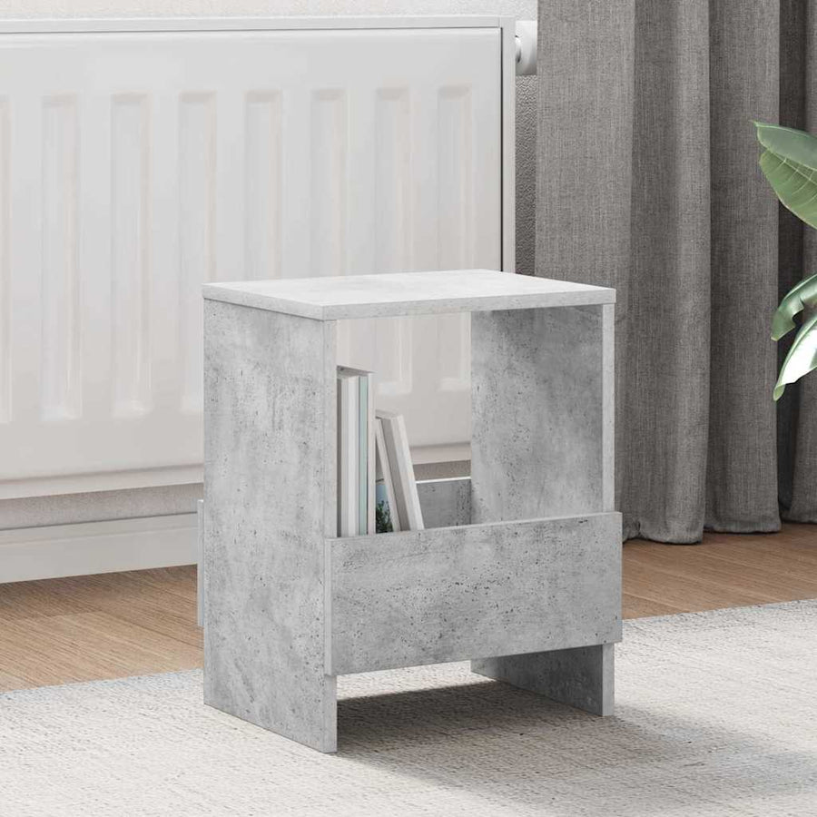Tijdschrift Rek Beton Grijs 35 x 30 x 45 cm