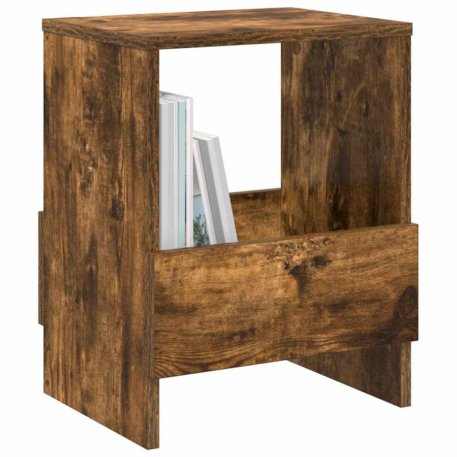 Tijdschrift Rek Gerookt eiken 35 x 30 x 45 cm