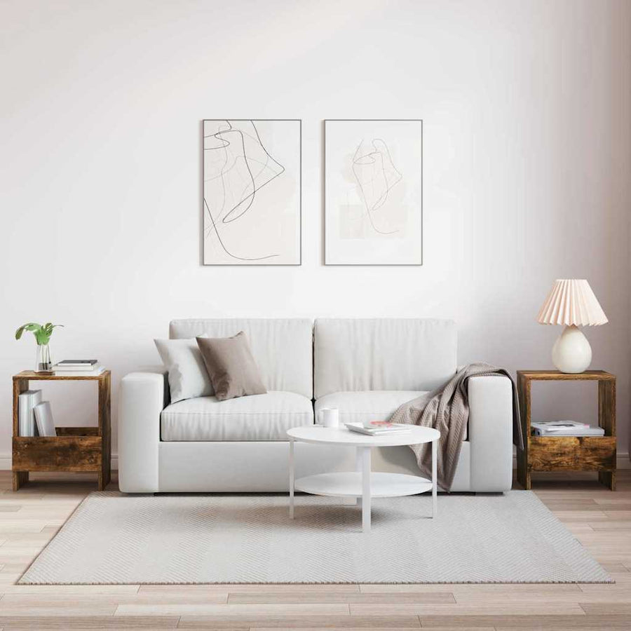 Tijdschrift Rek 2 pcs Gerookt eiken 35 x 30 x 45 cm