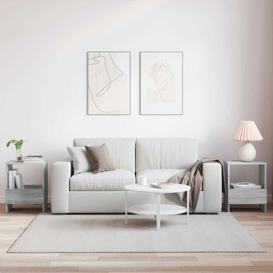 Tijdschrift Rek 2 pcs Grijs Sonoma 35 x 30 x 45 cm