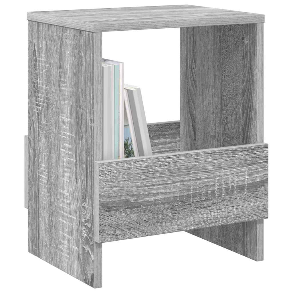 Tijdschrift Rek 2 pcs Grijs Sonoma 35 x 30 x 45 cm
