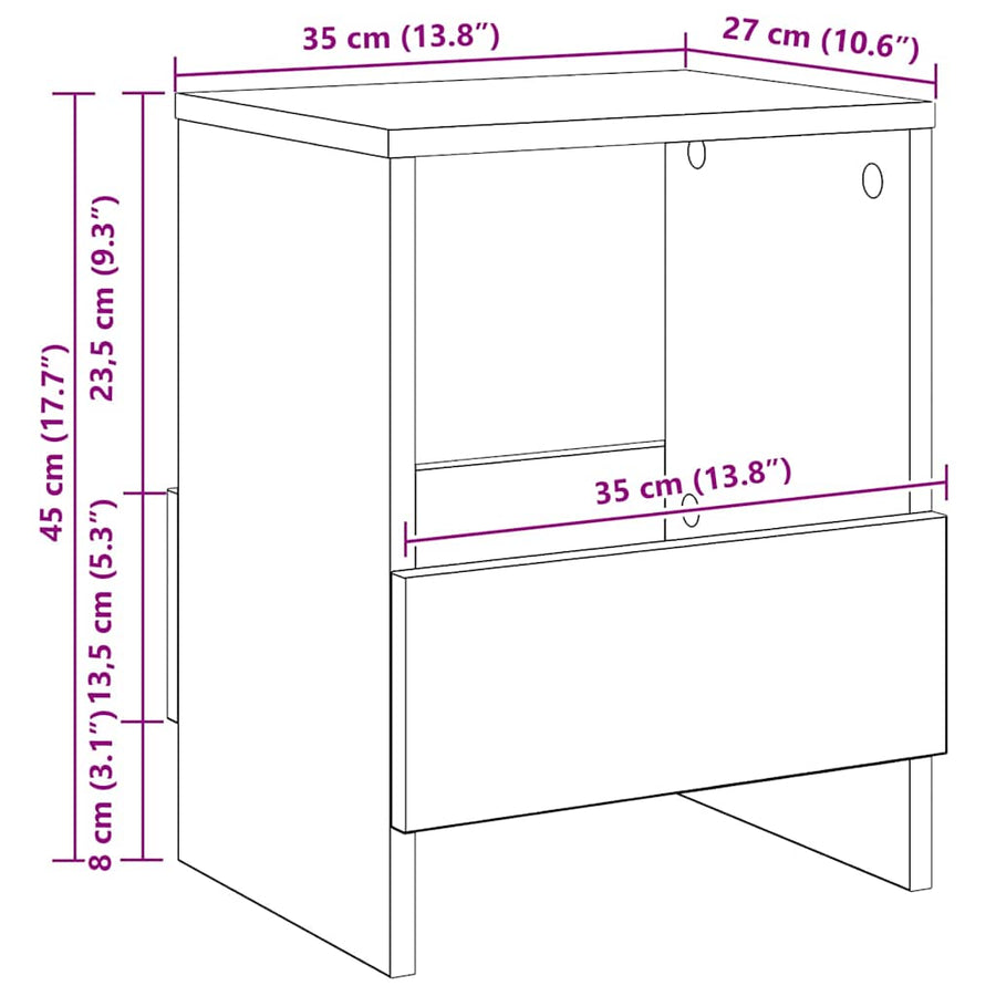 Tijdschrift Rek Oudhout 35 x 30 x 45 cm