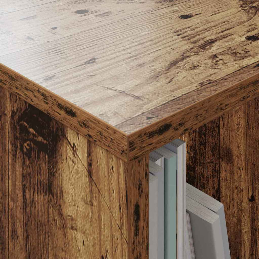 Tijdschrift Rek 2 pcs Oudhout 35 x 30 x 45 cm
