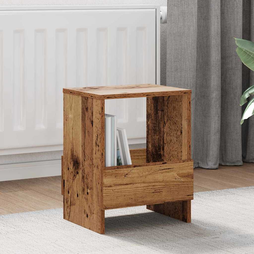 Tijdschrift Rek 2 pcs Oudhout 35 x 30 x 45 cm