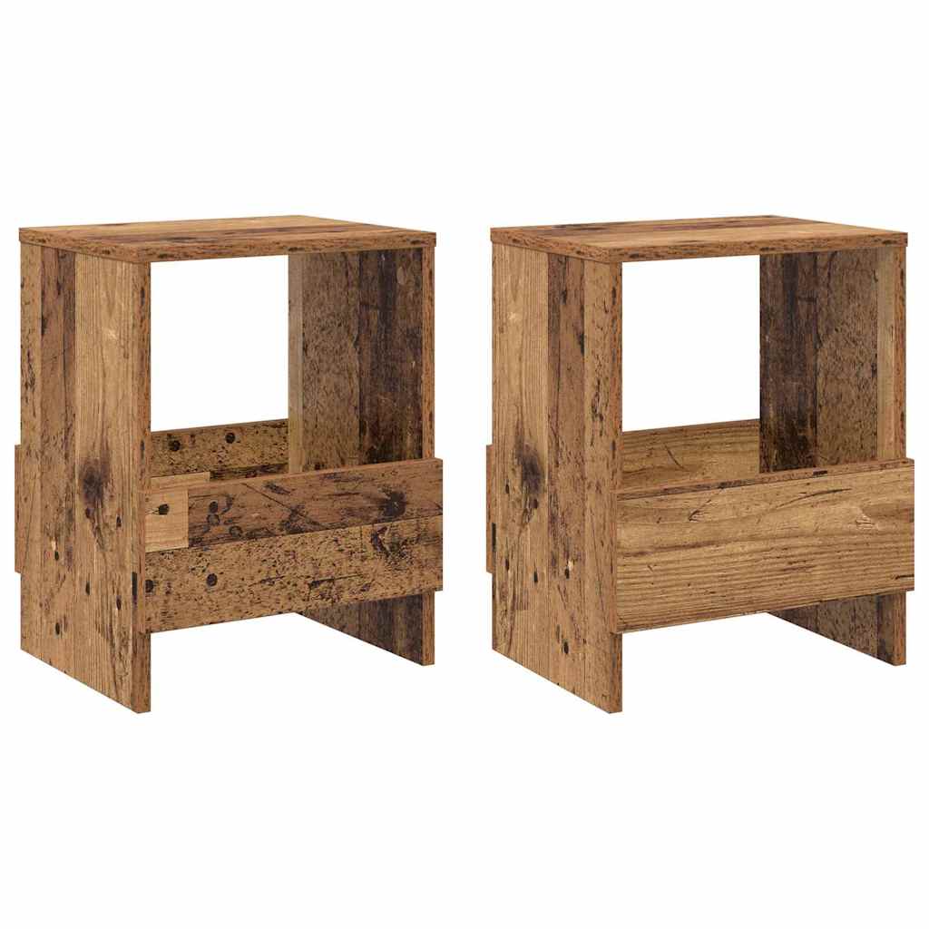 Tijdschrift Rek 2 pcs Oudhout 35 x 30 x 45 cm