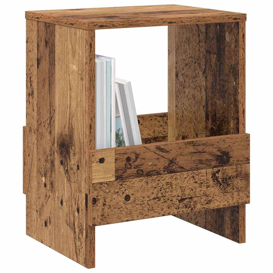 Tijdschrift Rek 2 pcs Oudhout 35 x 30 x 45 cm