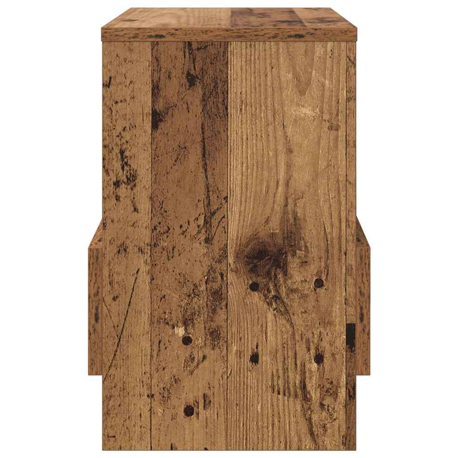 Tijdschrift Rek 2 pcs Oudhout 35 x 30 x 45 cm