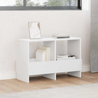Tijdschriftenrek opbergbank 68,5x30x45 cm wit