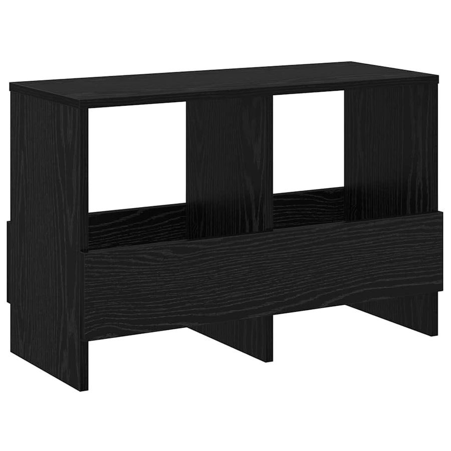 Tijdschrift Rek Zwart Eiken 68,5 x 30 x 45 cm