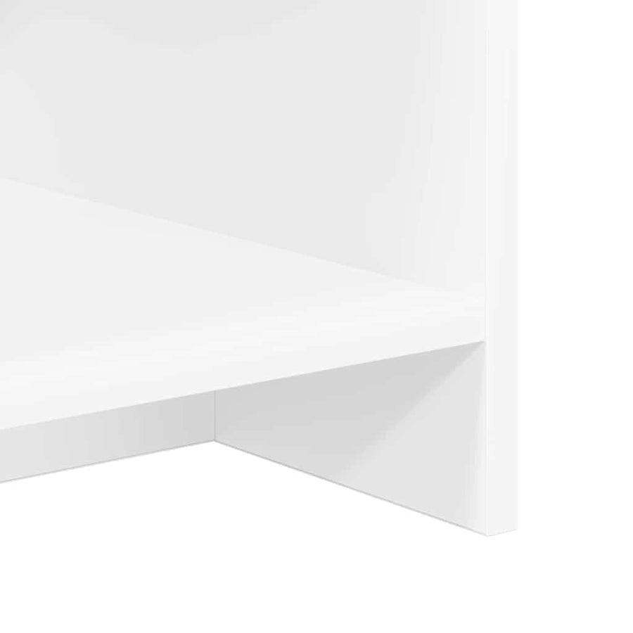 TV-standaard Wit 102 x 35 x 45 cm Bewerkt hout