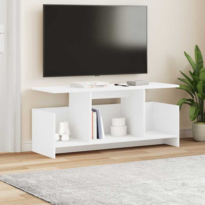 TV-standaard Wit 102 x 35 x 45 cm Bewerkt hout