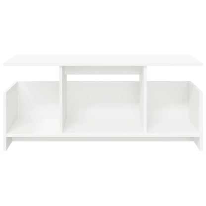 TV-standaard Wit 102 x 35 x 45 cm Bewerkt hout