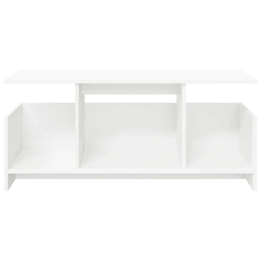 TV-standaard Wit 102 x 35 x 45 cm Bewerkt hout