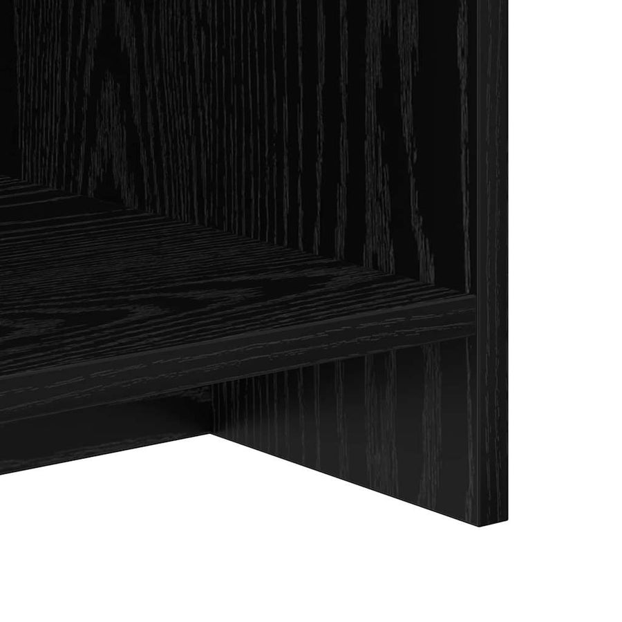 TV-standaard Zwart Eiken 102 x 35 x 45 cm Bewerkt hout