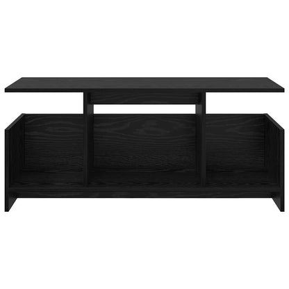 TV-standaard Zwart Eiken 102 x 35 x 45 cm Bewerkt hout