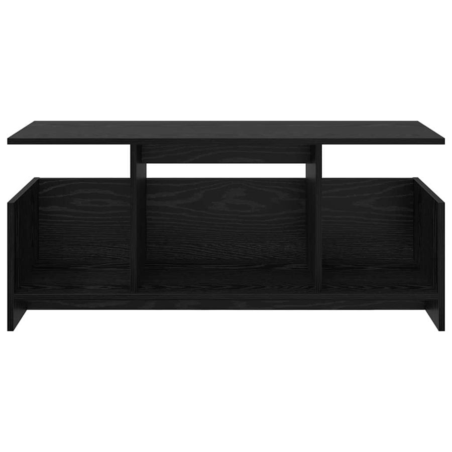 TV-standaard Zwart Eiken 102 x 35 x 45 cm Bewerkt hout