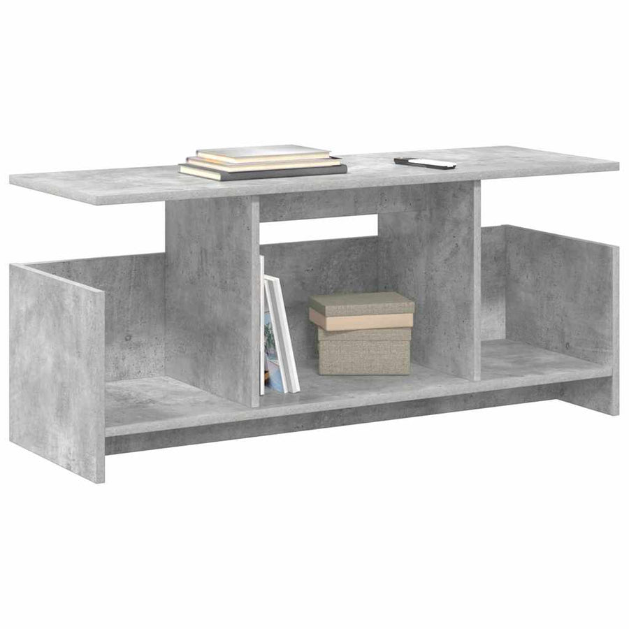 TV-standaard Beton Grijs 102 x 35 x 45 cm Bewerkt hout