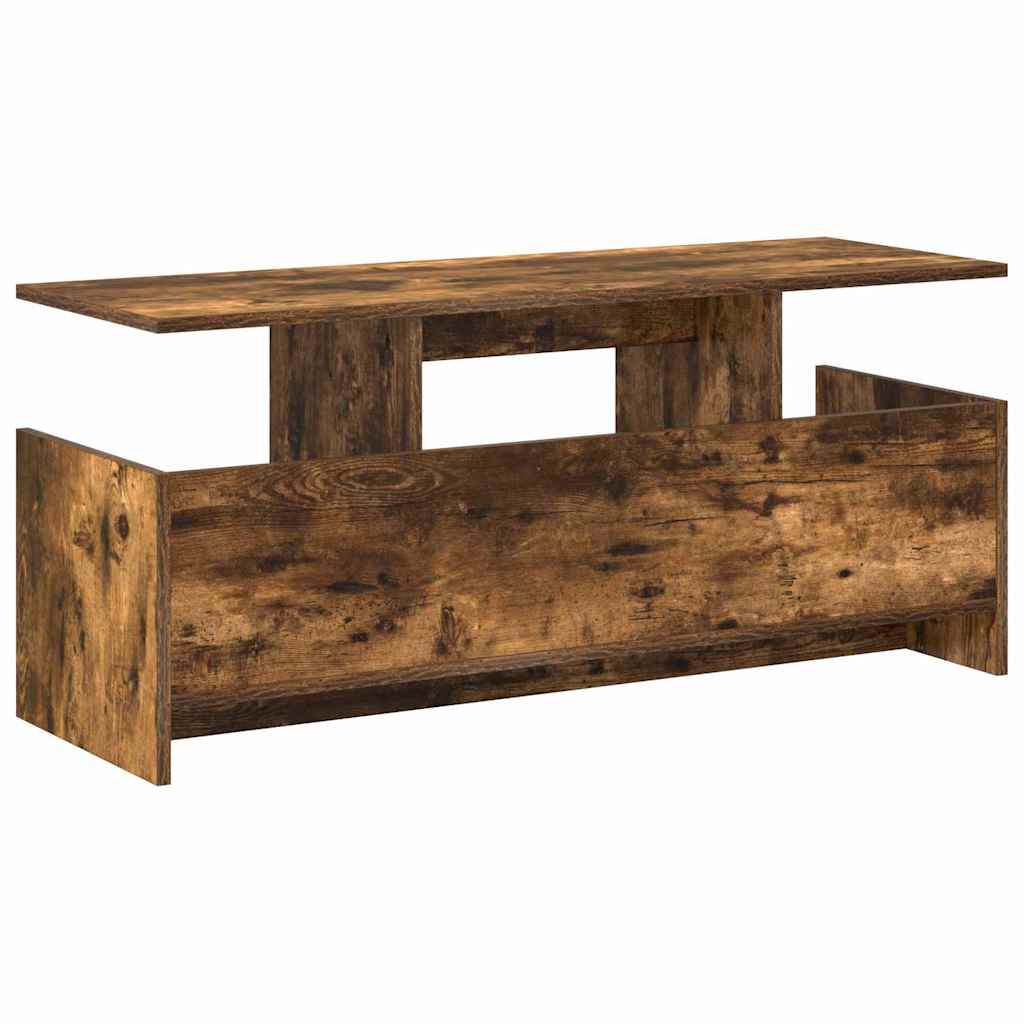 TV-standaard Gerookt eiken 102 x 35 x 45 cm Bewerkt hout