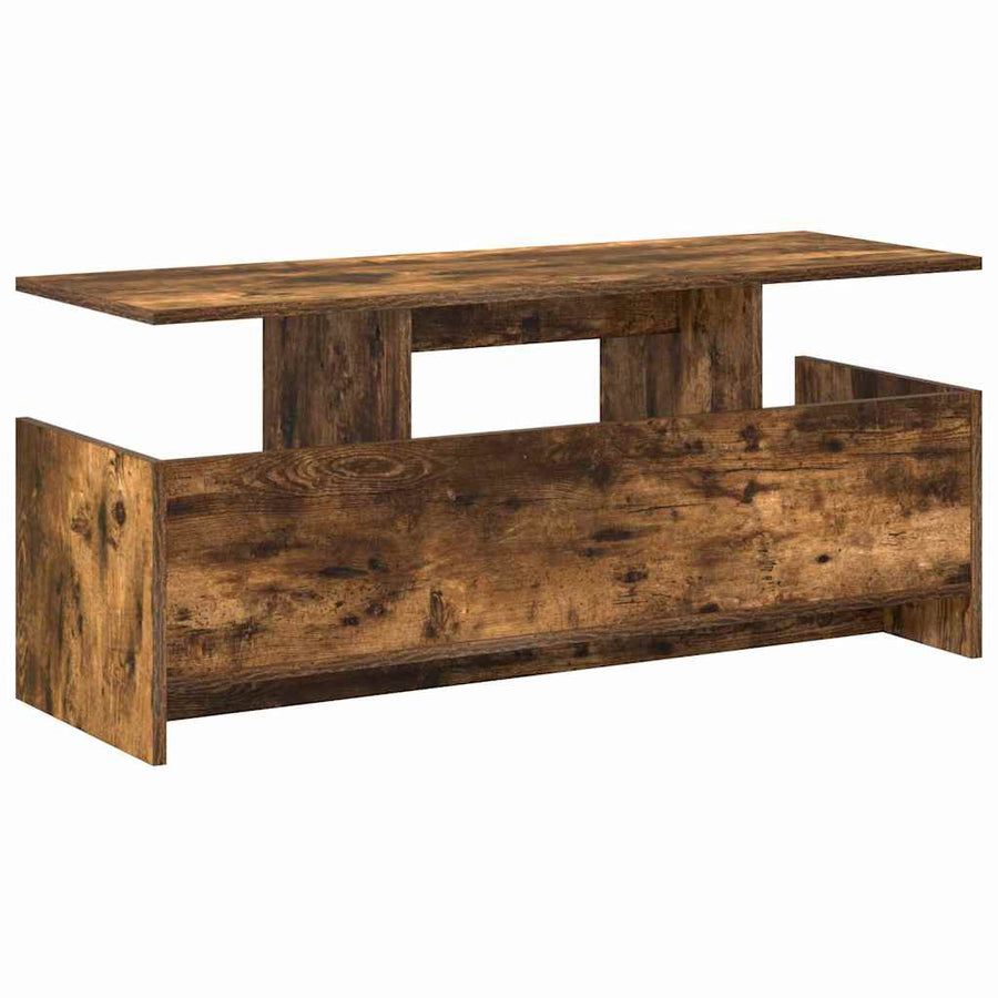 TV-standaard Gerookt eiken 102 x 35 x 45 cm Bewerkt hout