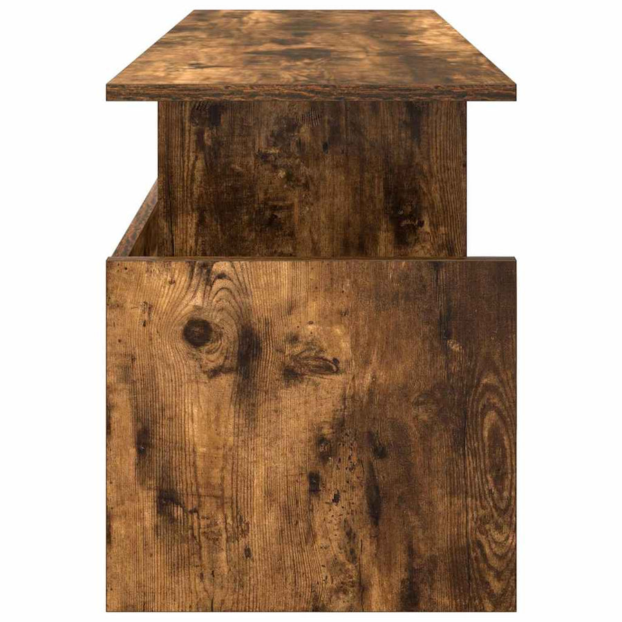 TV-standaard Gerookt eiken 102 x 35 x 45 cm Bewerkt hout