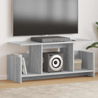 Tv-standaard 102x35x45 cm grijs bewerkt hout