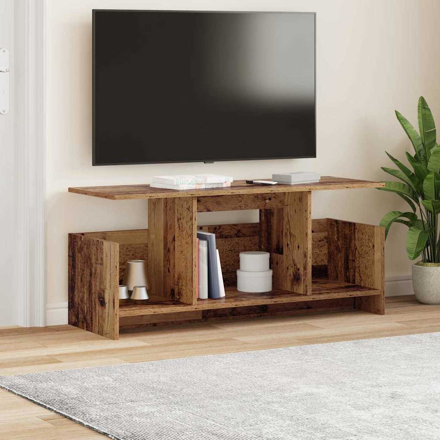TV-standaard Oudhout 102 x 35 x 45 cm Bewerkt hout