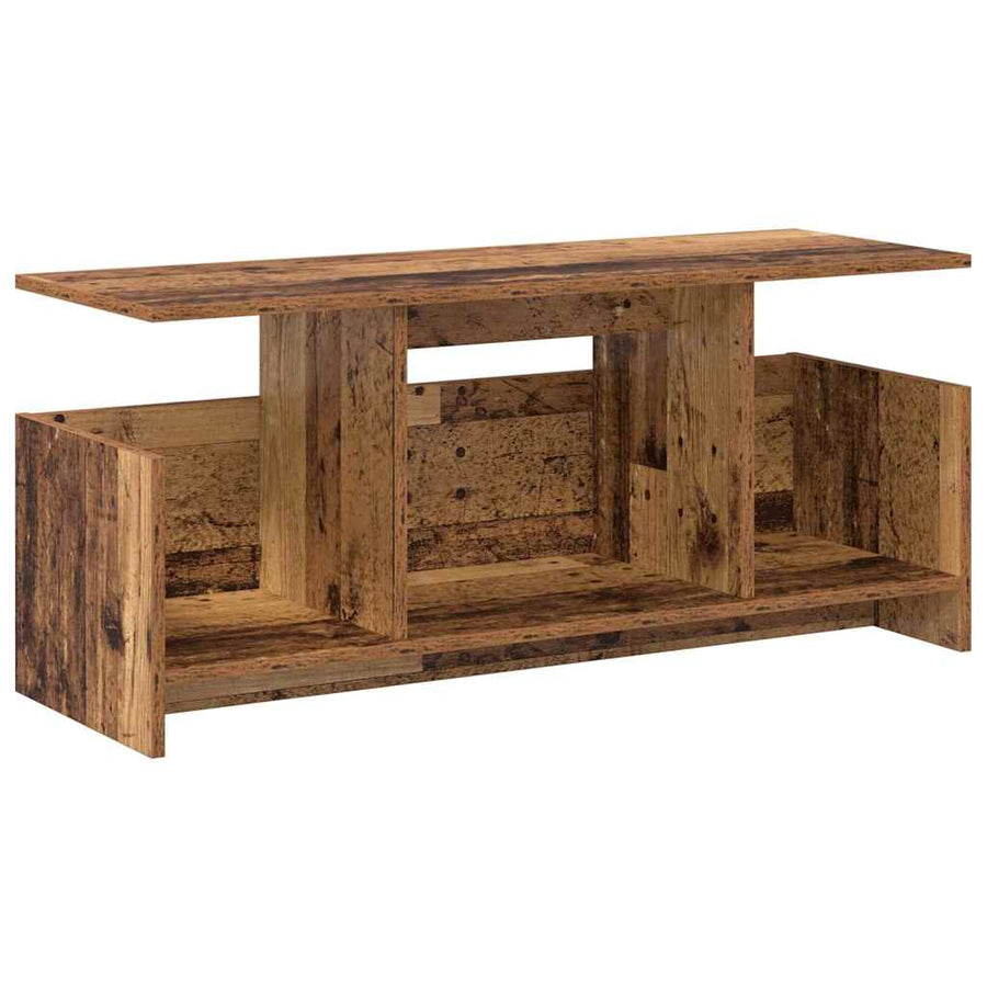 TV-standaard Oudhout 102 x 35 x 45 cm Bewerkt hout