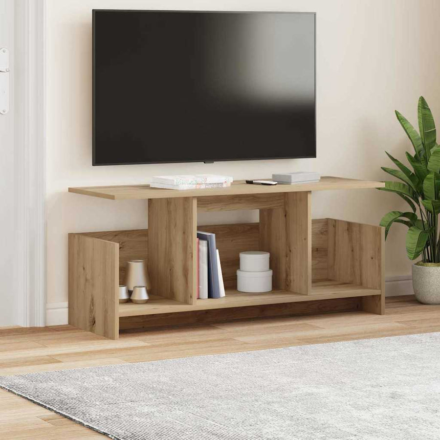 TV-standaard Artisan Eiken 102 x 35 x 45 cm Bewerkt hout