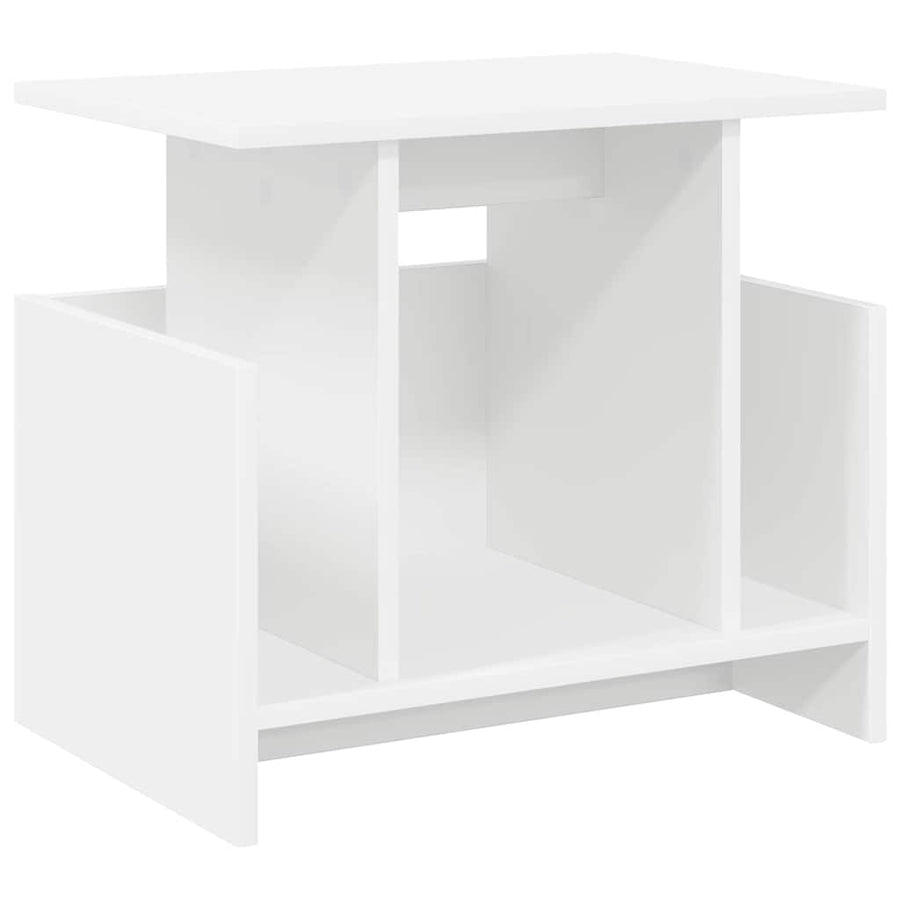 TV-standaard Wit 50 x 35 x 45 cm Bewerkt hout