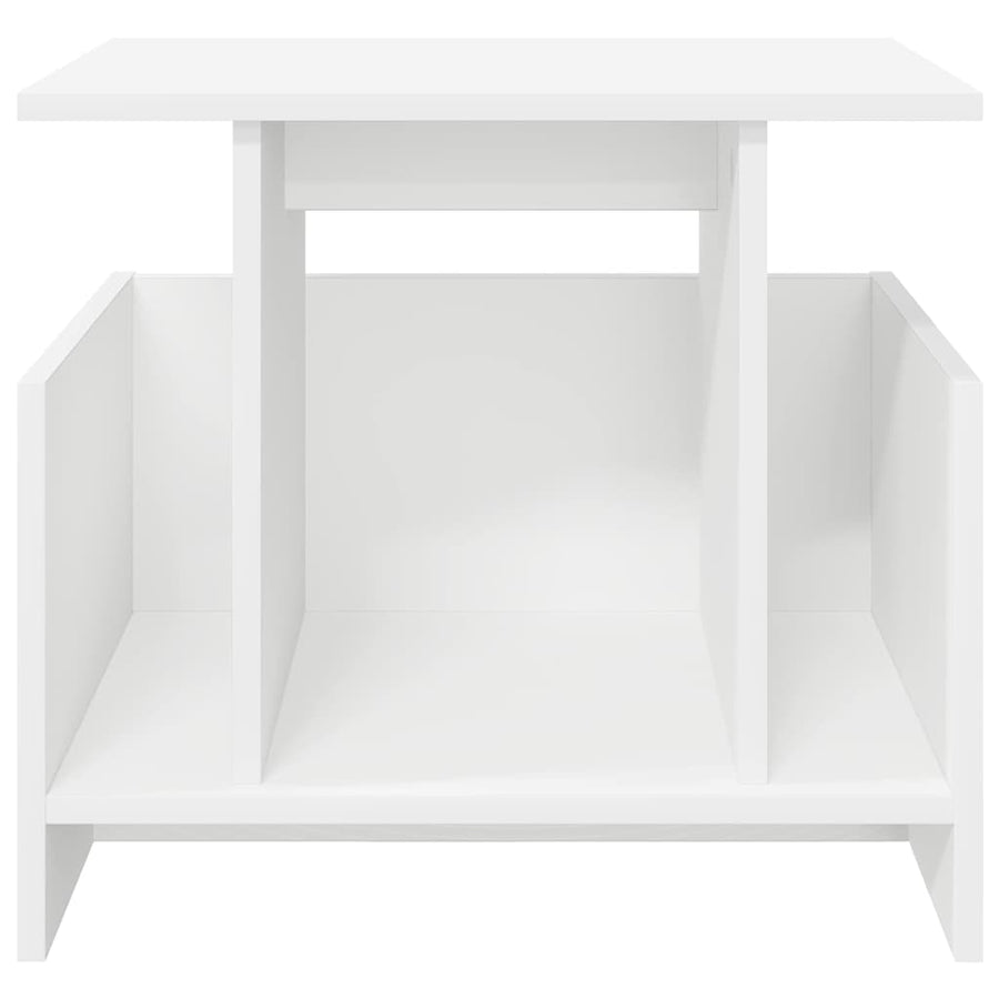TV-standaard Wit 50 x 35 x 45 cm Bewerkt hout