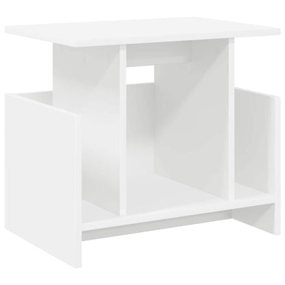 TV-standaard 2 pcs Wit 50 x 35 x 45 cm Bewerkt hout