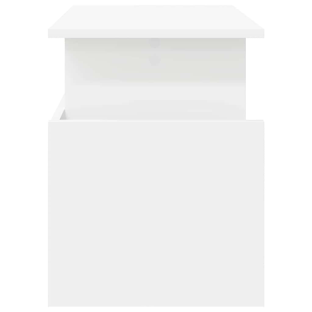 TV-standaard 2 pcs Wit 50 x 35 x 45 cm Bewerkt hout
