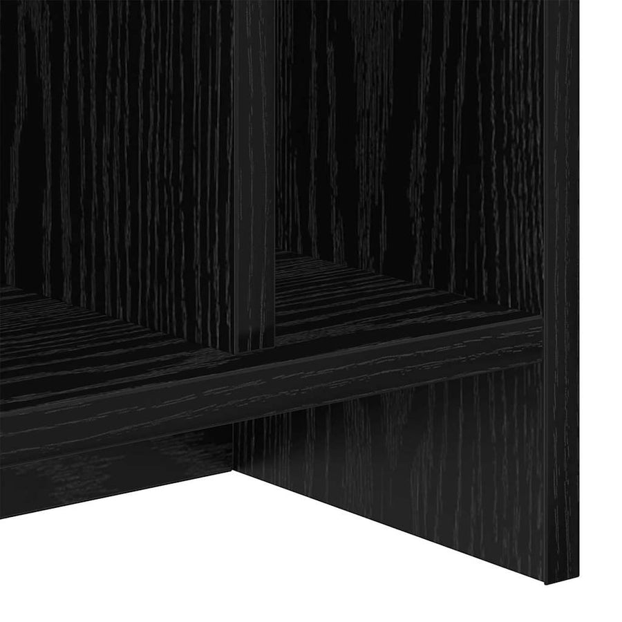 TV-standaard Zwart Eiken 50 x 35 x 45 cm Bewerkt hout