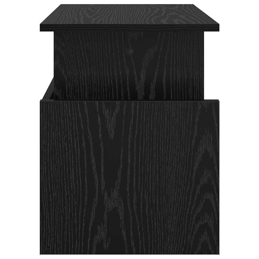 TV-standaard Zwart Eiken 50 x 35 x 45 cm Bewerkt hout