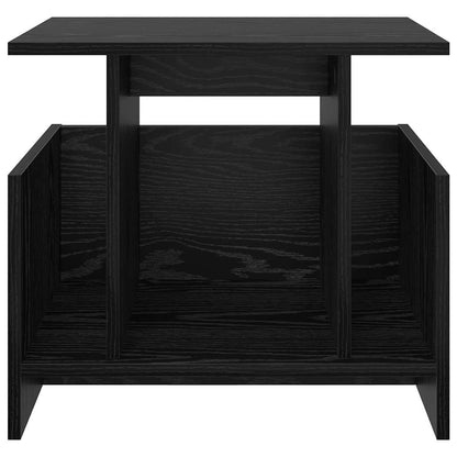 TV-standaard 2 pcs Zwart Eiken 50 x 35 x 45 cm Bewerkt hout
