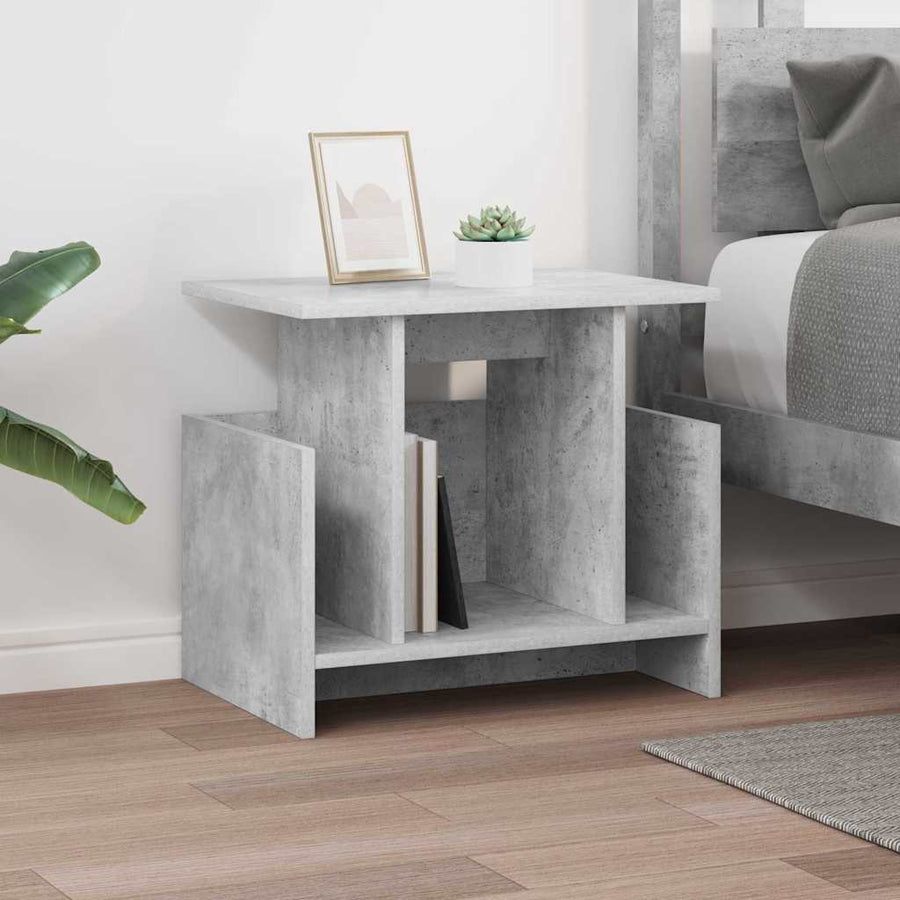 TV-standaard Beton Grijs 50 x 35 x 45 cm Bewerkt hout