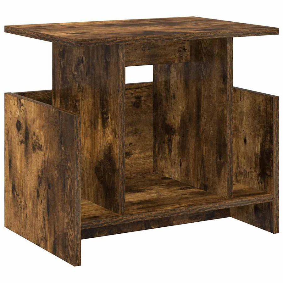 TV-standaard Gerookt eiken 50 x 35 x 45 cm Bewerkt hout